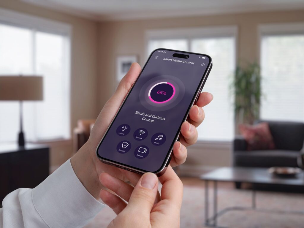 ovládanie žalúzií cez mobil